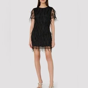 13. Milly Feather Mini Dress - 0 (NWT)